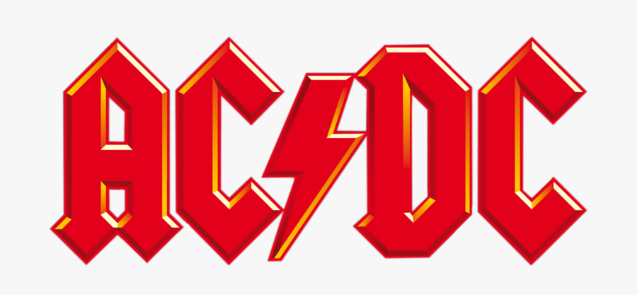 Acdc Lane Ac/dc Logo Back In Black High Voltage - Ac Dc, Transparent Clipart