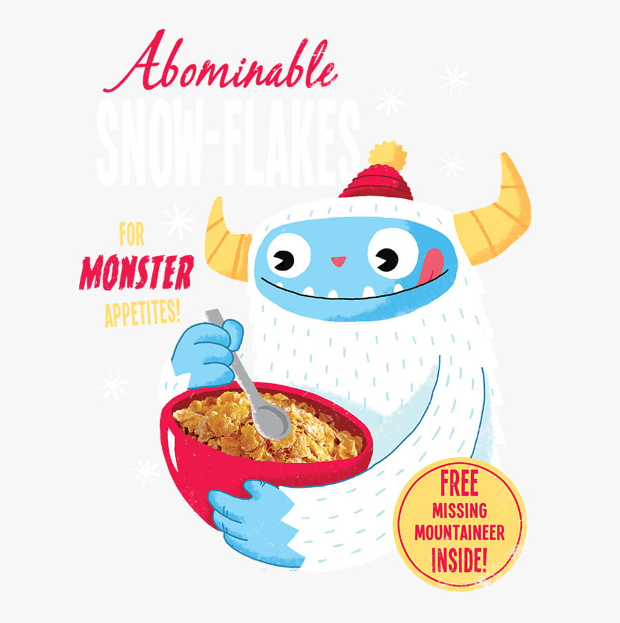 Abominable Snowflakes Tee Fury Llc Clip Black And White - Abominable Snowflakes Blue T Shirt, Transparent Clipart