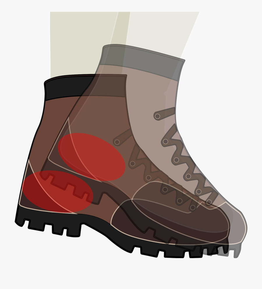 Hike Clipart Brown Boot - Work Boots, Transparent Clipart