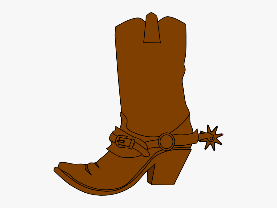 Cowboy Boot Clipart - Silhouette Cowboy Boot Png, Transparent Clipart