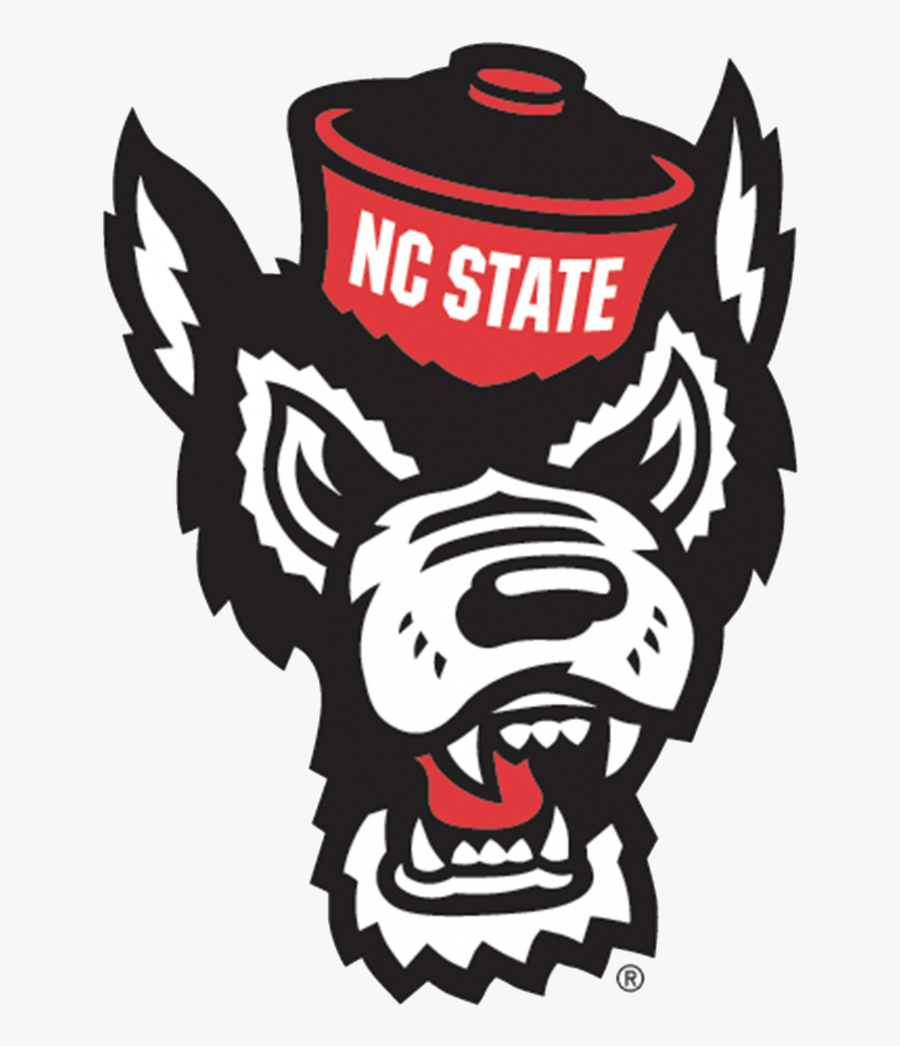 North Carolina State - Nc State Wolf Head Logo, Transparent Clipart