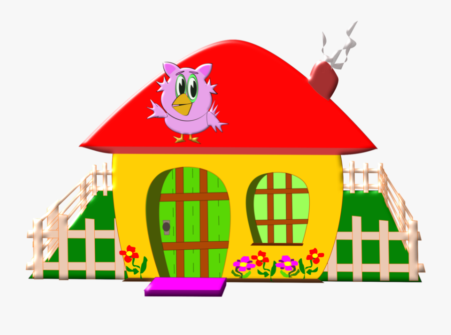 Toy,art,area - Png Garden Cartoon House, Transparent Clipart