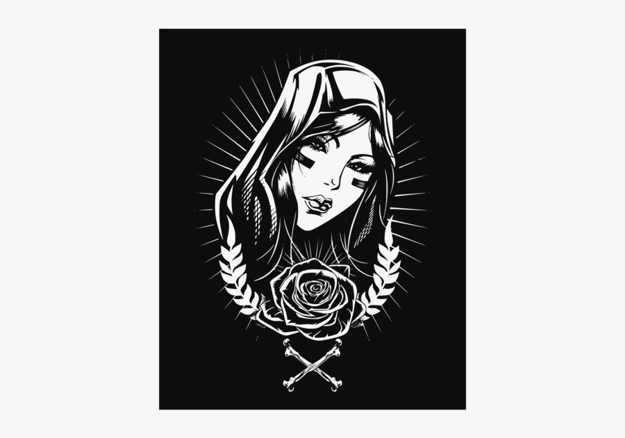 Clip Art Drawing Skull Huge - Inland Empire Sign Custom Canvas, Transparent Clipart