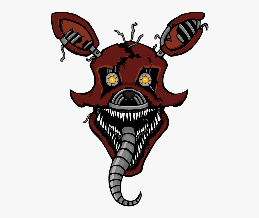 Drawing Clowns Transparent Png Clipart Free Download - Fnaf Nightmare Foxy Drawing, Transparent Clipart
