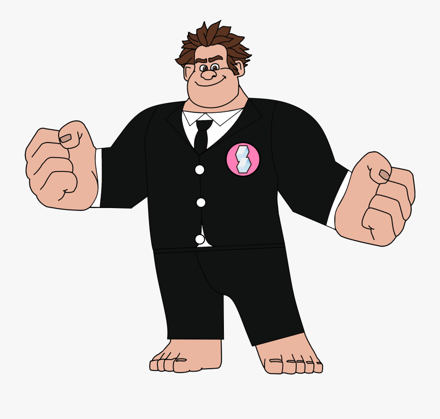 Wreck-it Ralph In A Night Out Suit - Wreck It Ralph In A Suit, Transparent Clipart