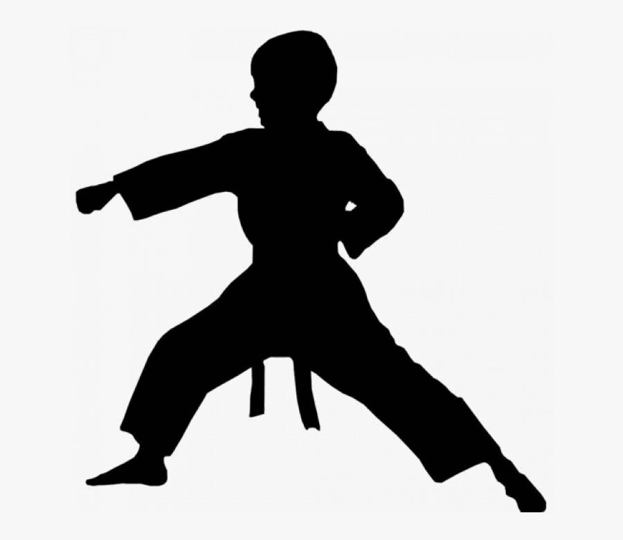Karate Kid Silhouette At Getdrawings - Silhouette Karate Clipart, Transparent Clipart