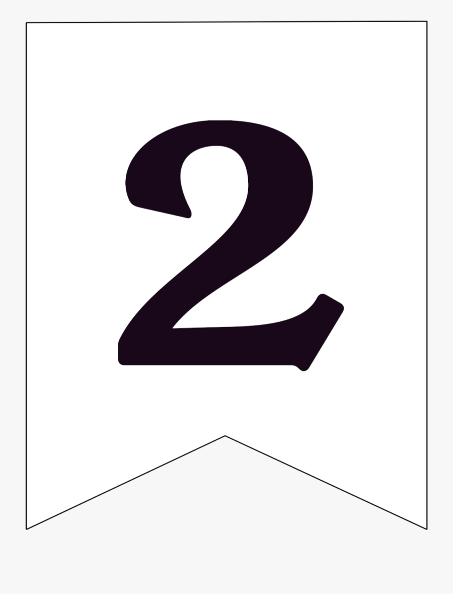 free printable black and white pennant banner number free transparent