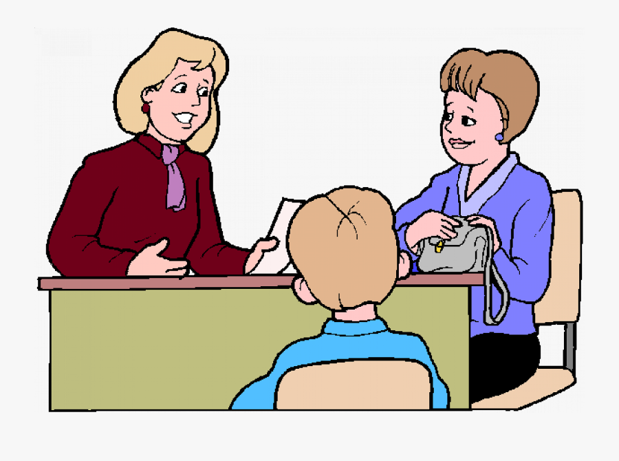 Parents Teacher Meeting In School - Parent Teacher Meeting Clipart Png, Transparent Clipart