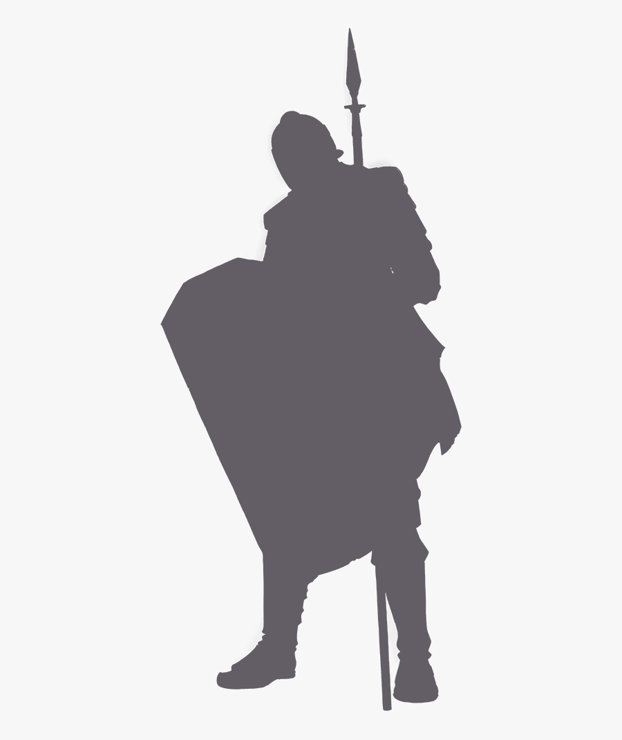 Roman Warriors Clipart Celtic Warrior - Silhouette, Transparent Clipart