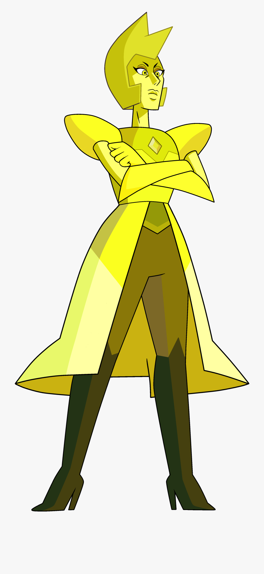 Gems Clipart Yellow Gem - Steven Universe Diamonds Height, Transparent Clipart