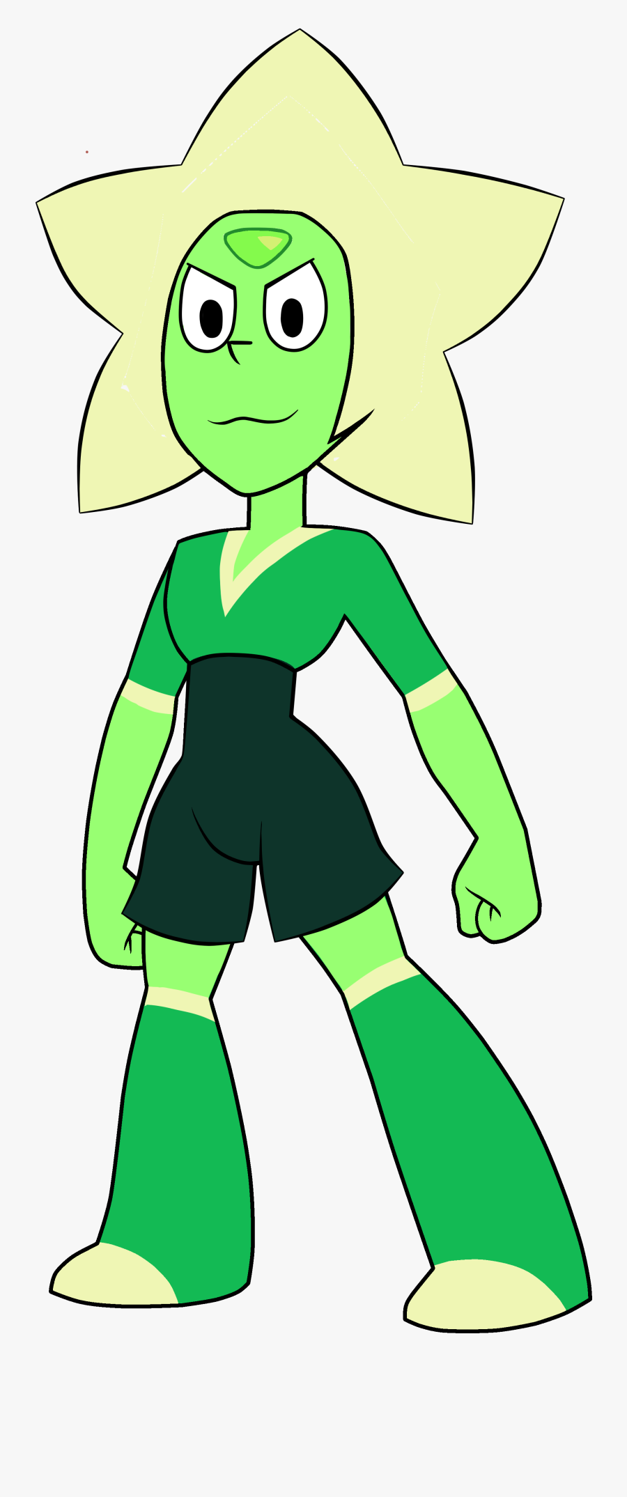 Drawing Gemstones Peridot Stone - Peridot From Steven Universe, Transparent Clipart