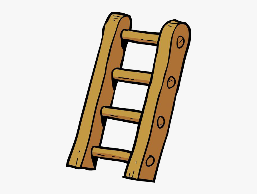 Clip Art Collection Of Free Drawing - Cartoon Ladder Clipart Png, Transparent Clipart