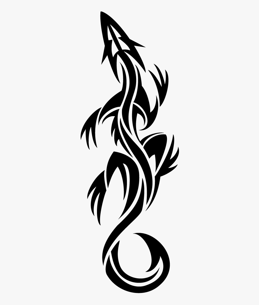 Tribal Gecko Wall Art Sticker - Lizard Vector, Transparent Clipart