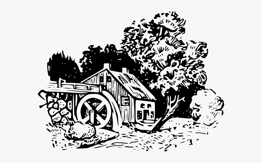 Water Mill Png, Transparent Clipart