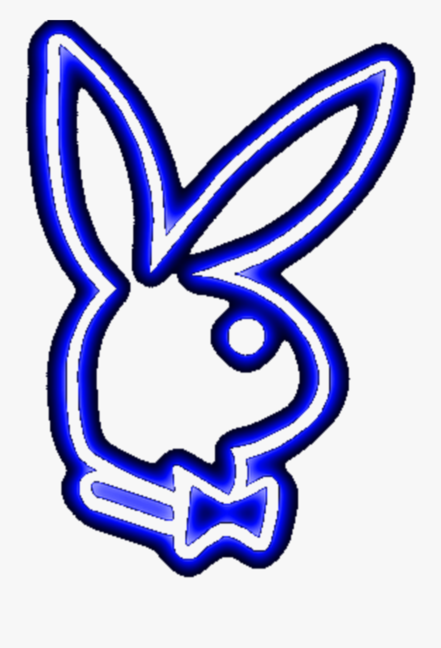 #mq #bunny #playboy #blue #neon - Playboi Png, Transparent Clipart