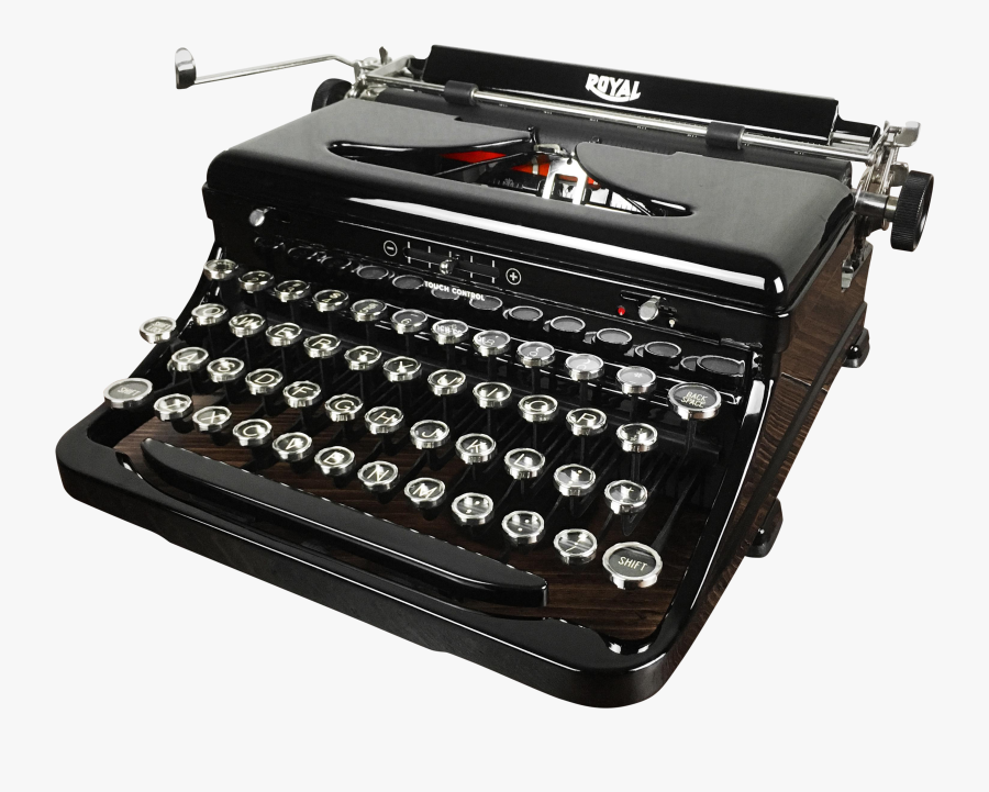 Clip Art S Vintage Royal - Remington Home Portable Typewriter, Transparent Clipart