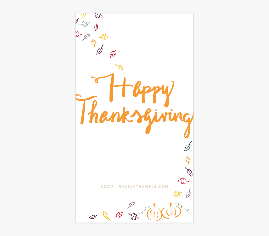 Thanksgiving Phone Wallpaper - Happy Thanksgiving Wallpaper For Phone, Transparent Clipart