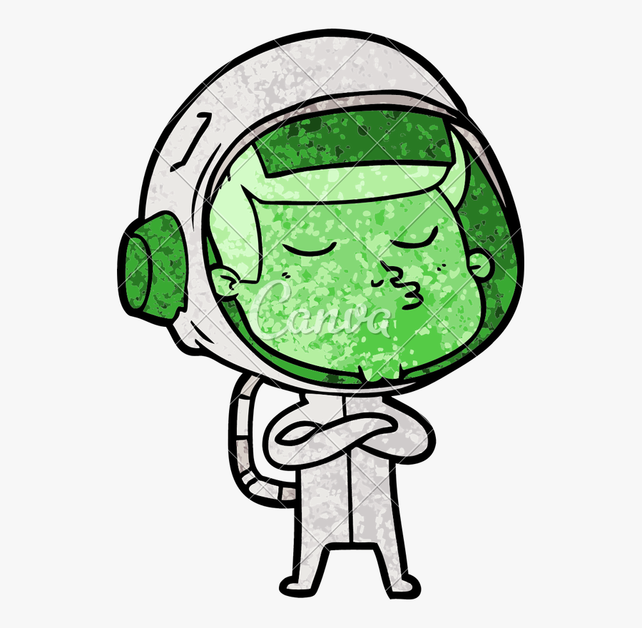 Confidence Drawing Free Clip Art - Astronaut Animated, Transparent Clipart