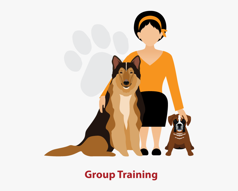 Group Training - Cartoon On People Loving Animals, Transparent Clipart