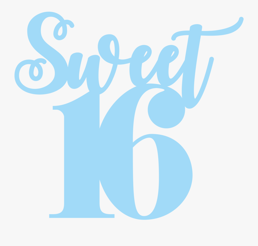 Sweet 16 Png - Graphic Design, Transparent Clipart