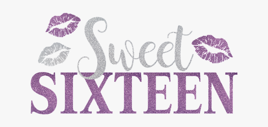 Sweet Sixteen Logo, Transparent Clipart
