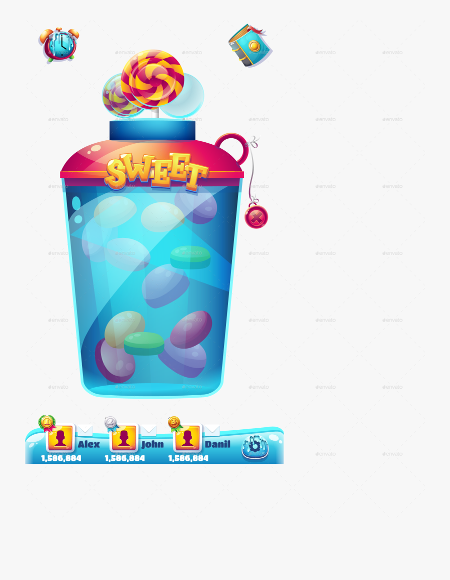 Sweet World Mobile Gui Pack Clipart , Png Download, Transparent Clipart