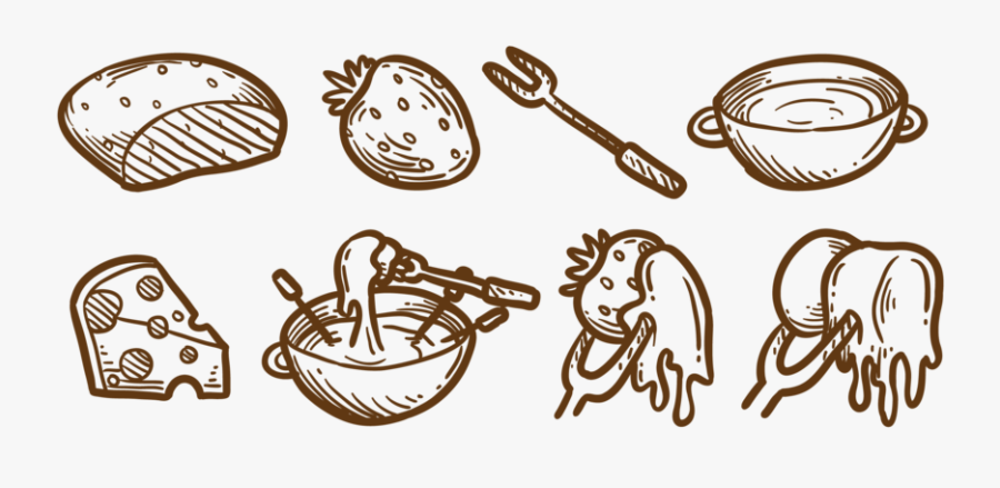 Fondue Icônes Vectorielles, Transparent Clipart