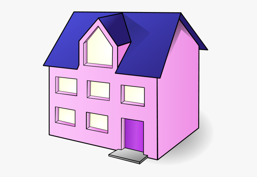 Red House Clip Art - Non Living Things Clipart, Transparent Clipart