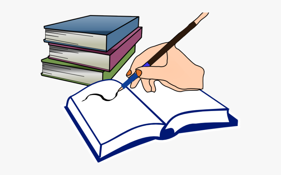 Book And Pencil Clipart - Open Book Clip Art, Transparent Clipart