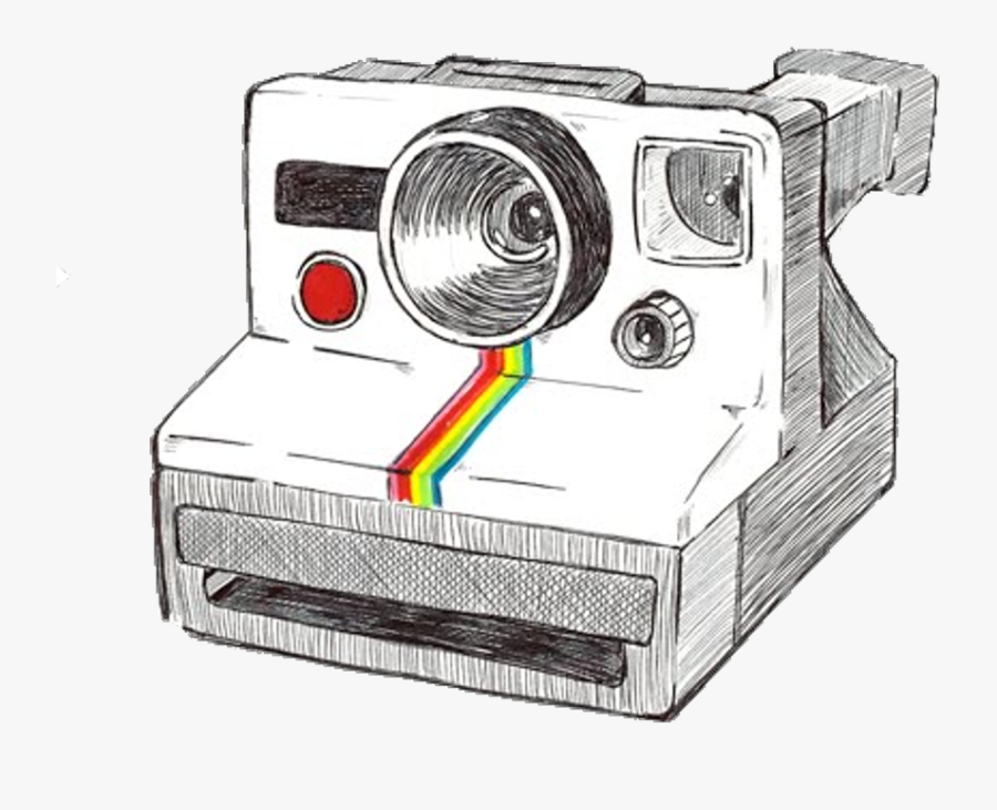 Polaroid Clipart Sketch - Polaroid Camera Tumblr Png, Transparent Clipart