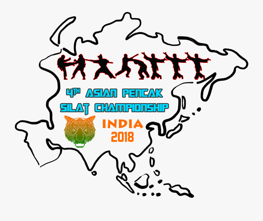 4th Asian Pencak Silat Championship 2018, India - Asia Drawings, Transparent Clipart
