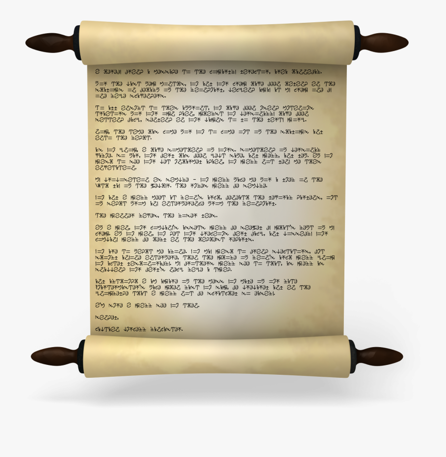 Scroll Paper Background Png, Transparent Clipart