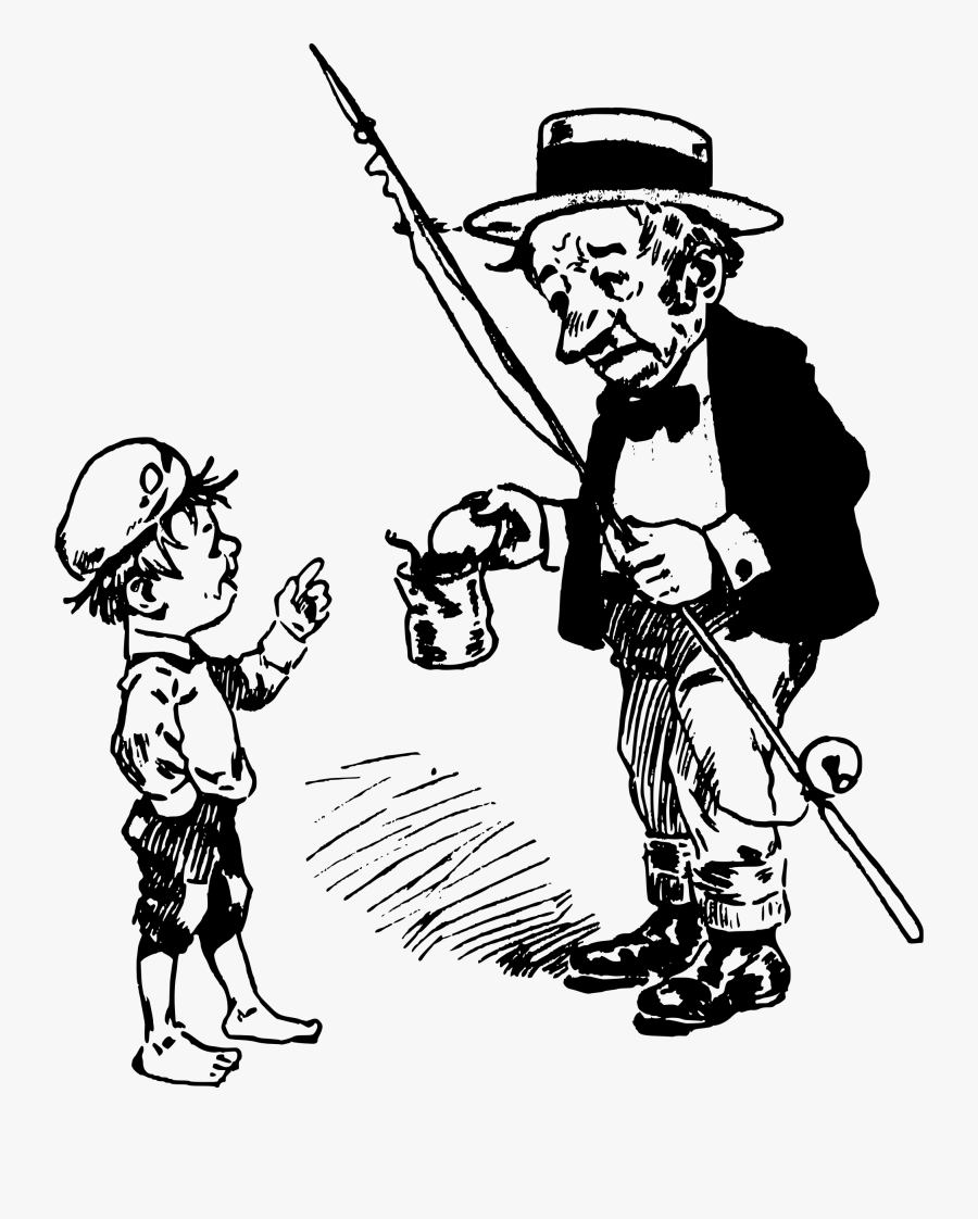 Rod Drawing Fishing - Cartoon, Transparent Clipart