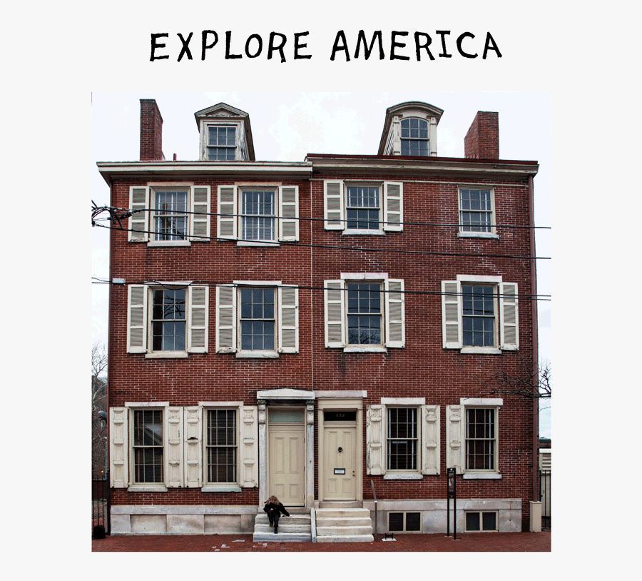 From Acadia To Joshua Tree, We Explore America - Edgar Allan Poe House Philadelphia, Transparent Clipart