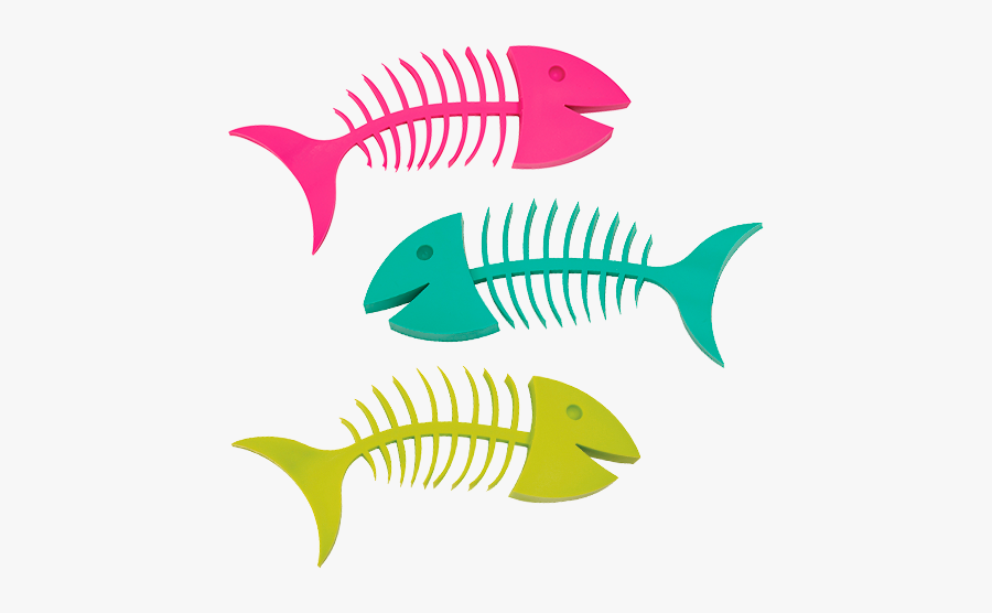 Pink Fish Bone Clipart, Transparent Clipart