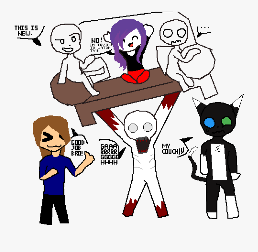 Draw The Squad Lifting Couch, Transparent Clipart
