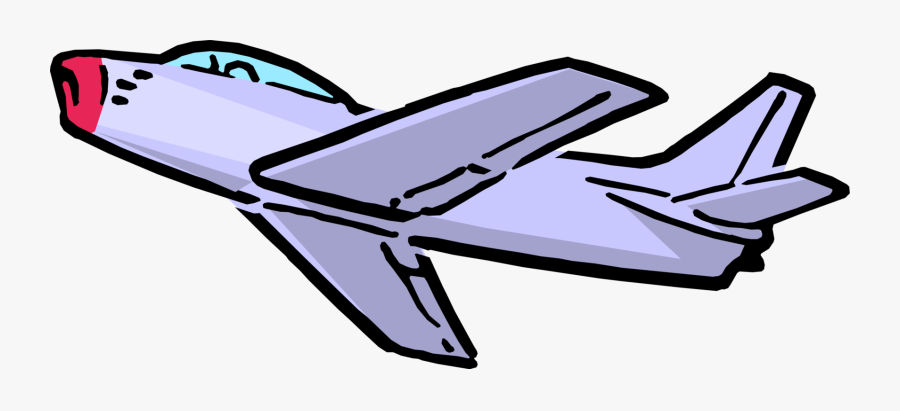 Vector Illustration Of North American Sabrejet F-86 - Cartoon F 86 Sabre, Transparent Clipart