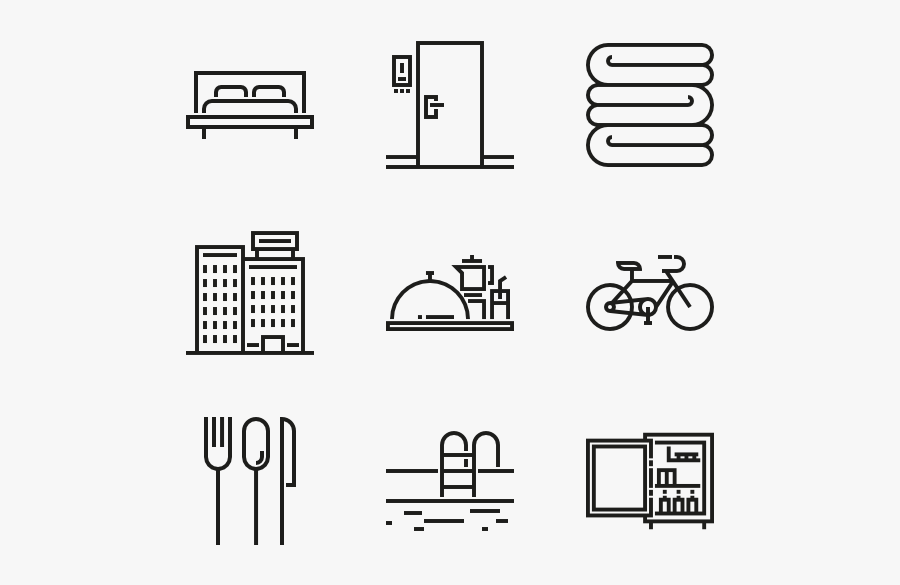 Hotel Clipart Vector - 80s Icons Vectors, Transparent Clipart