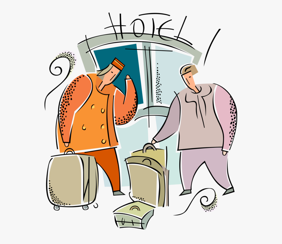 Vector Illustration Of Hospitality Industry Hotel Concierge - Industry, Transparent Clipart