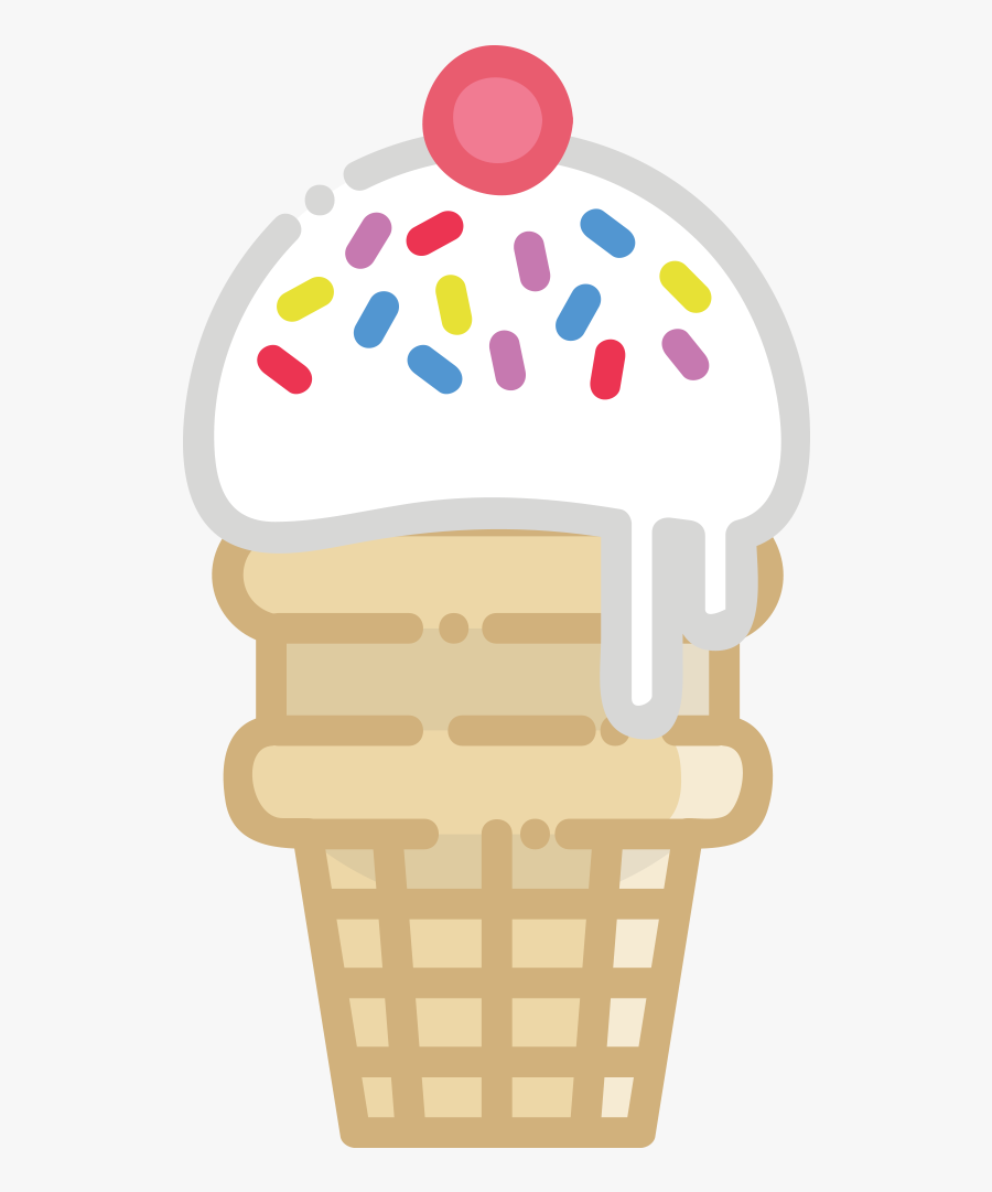 Ice Cream Van Party Hire - Ice Cream Cone, Transparent Clipart