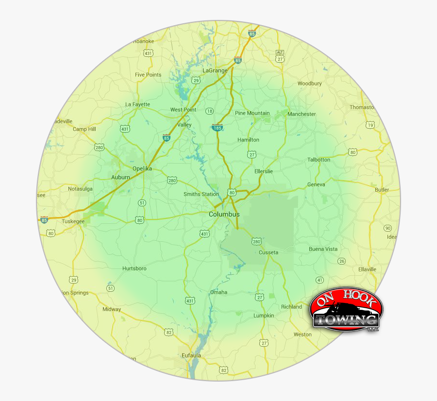 On Hook Towing Llc Provides Professional 24 Hour Towing - Circle, Transparent Clipart