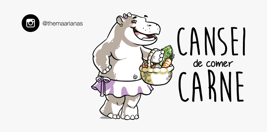 Clip Art Cansei De Comer Carne - Instagram, Transparent Clipart