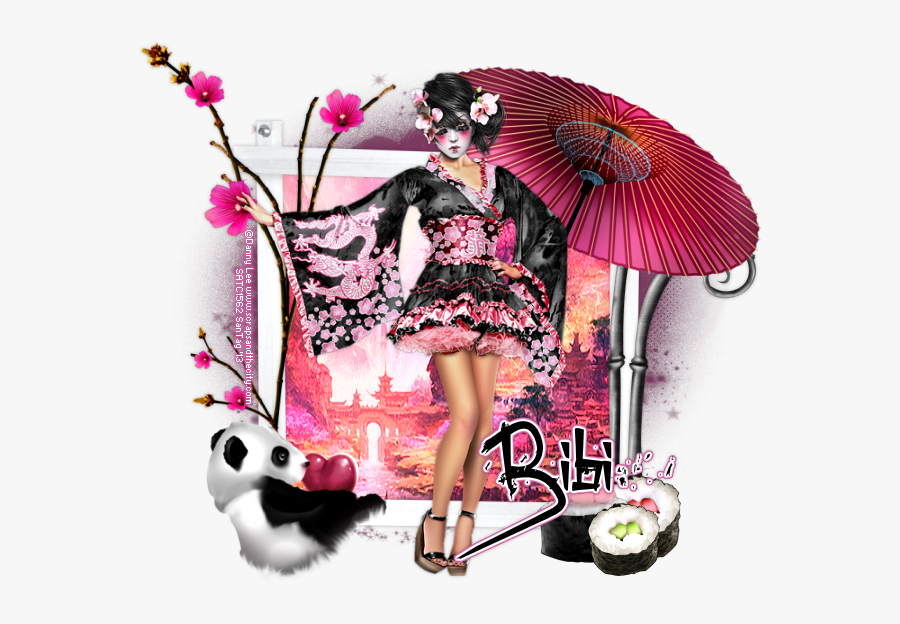 Geisha Free Download Png - Imagenes De Geishas Png, Transparent Clipart