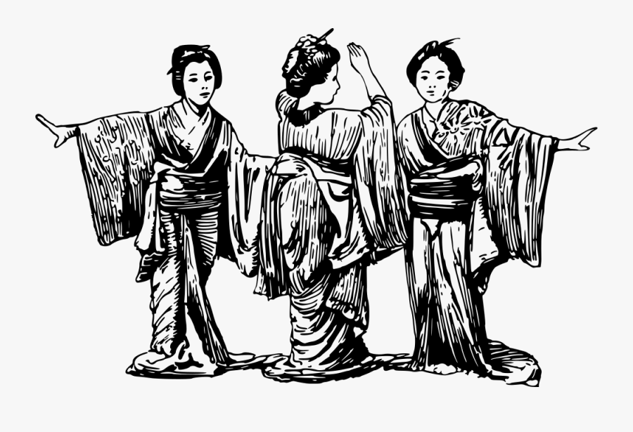Geisha Png Transparent Images - Transparent Geisha Drawing Png, Transparent Clipart
