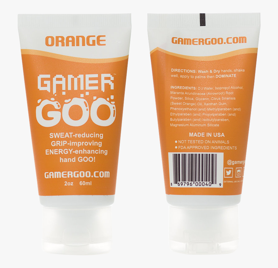 Download Gamer Goo Orange - Sunscreen, Transparent Clipart