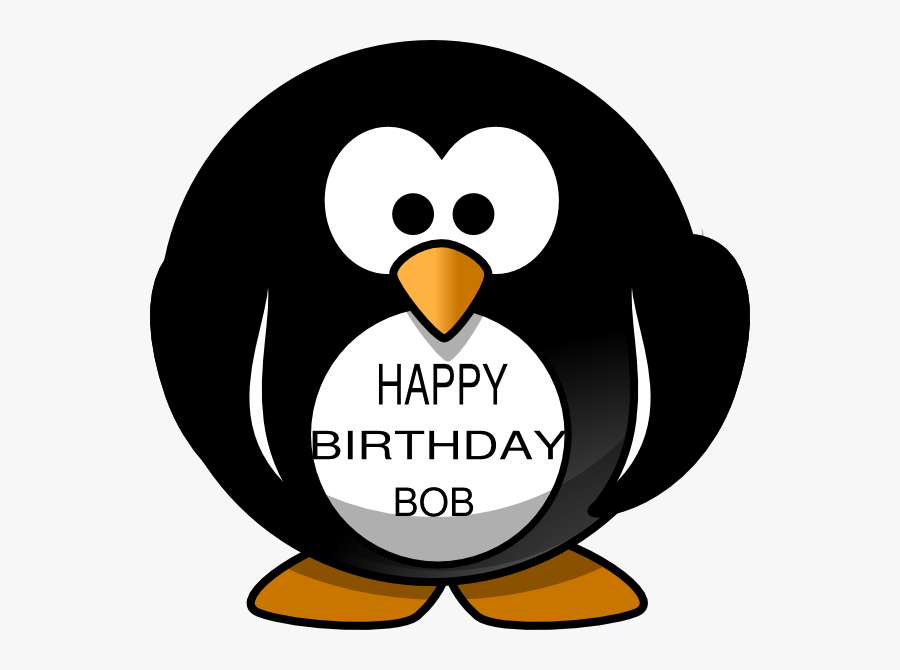 Round Cartoon Penguin, Transparent Clipart