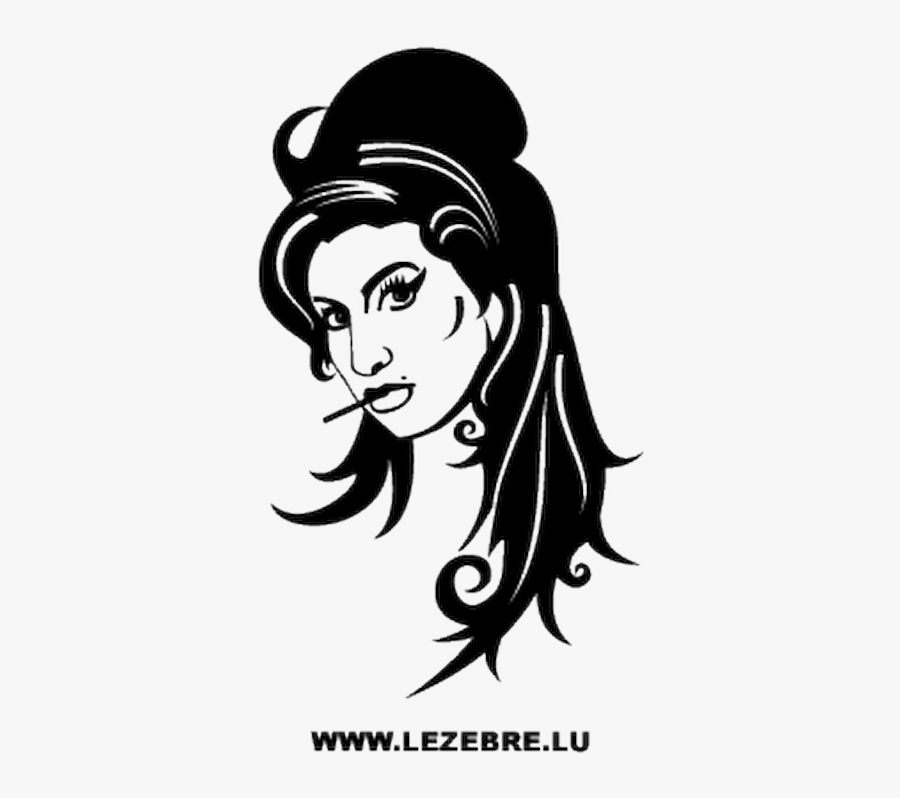 Vector Graphics Portrait Drawing Amy Rose Image - Amy Winehouse Logo Vector, Transparent Clipart