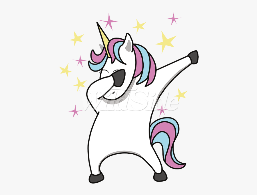 Unicorn Dab Stock Transfer - Dabbing Unicorn Emoji Png, Transparent Clipart