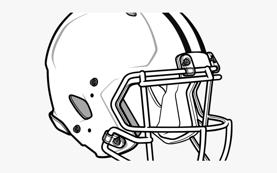 White Football Helmet Transparent, Transparent Clipart