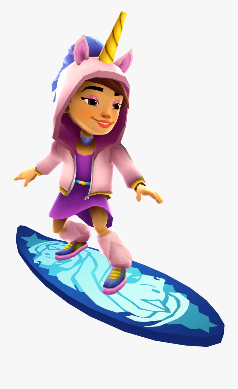 Surfing Clipart Female Surfer - Subway Surfers Singapore 2017, Transparent Clipart